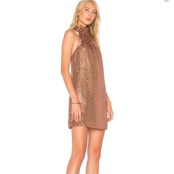 C/MEO Collective Illuminated Sequin Shimmer Mini Dress (Pink, Small) - Picture 2 of 16